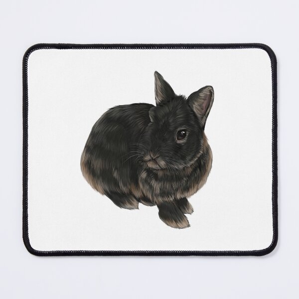 Item preview, Black Otter Netherland Dwarf Rabbit designed and sold by Modsecai.