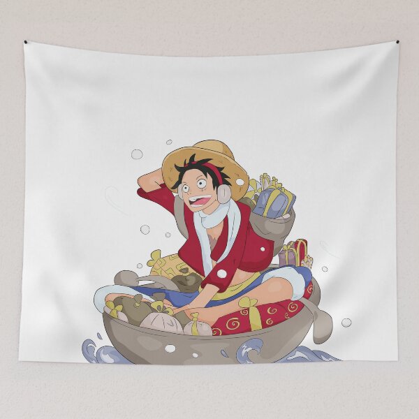 Item preview, Luffy's Festive Voyage: A Boat Full of Gifts at Sea designed and sold by Toky-Anime.