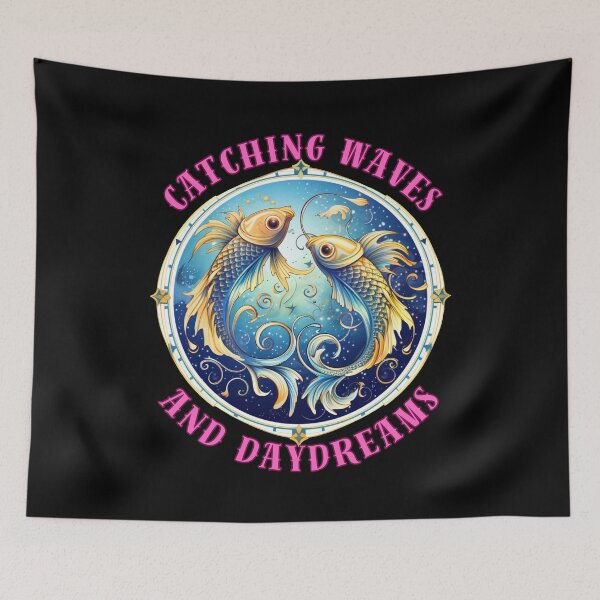 Item preview, Catching Waves And Daydreams. pisces lovers designed and sold by ZodiacWonders.