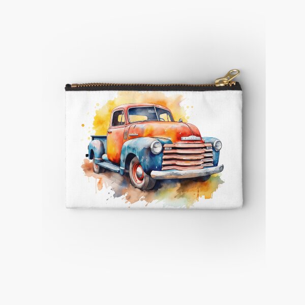 Item preview, 1950s Pickup Truck Classic Car Watercolor Print designed and sold by StefNomadLife.