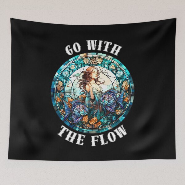 Item preview, Go With The Flow. pisces symbol designed and sold by ZodiacWonders.