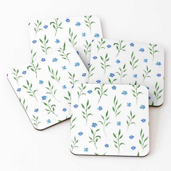 Item preview, Forgetmenots and leaves designed and sold by pinkyfish1010.