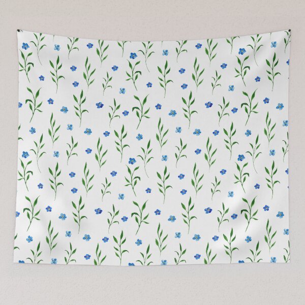Item preview, Forgetmenots and leaves designed and sold by pinkyfish1010.