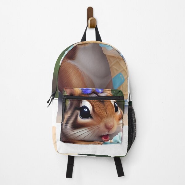 Item preview, Female chipmunk eating ice cream designed and sold by McFleur's Lens.