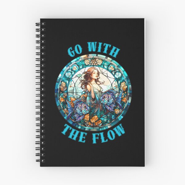 Item preview, Go With The Flow. pisces quote designed and sold by ZodiacWonders.
