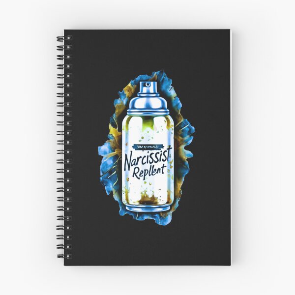 Item preview, Can Of Narcissist Repellent In Silver Blue Water Colour Style designed and sold by Vintage Hustle.