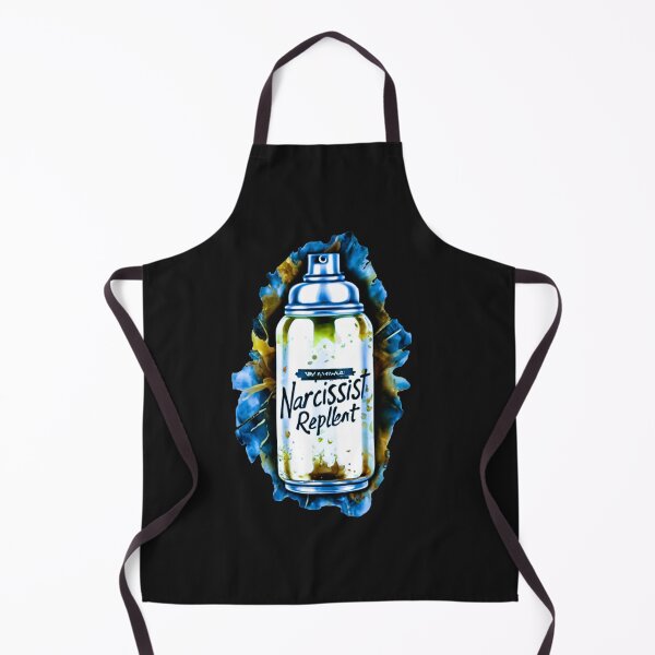 Item preview, Can Of Narcissist Repellent In Silver Blue Water Colour Style designed and sold by Vintage Hustle.