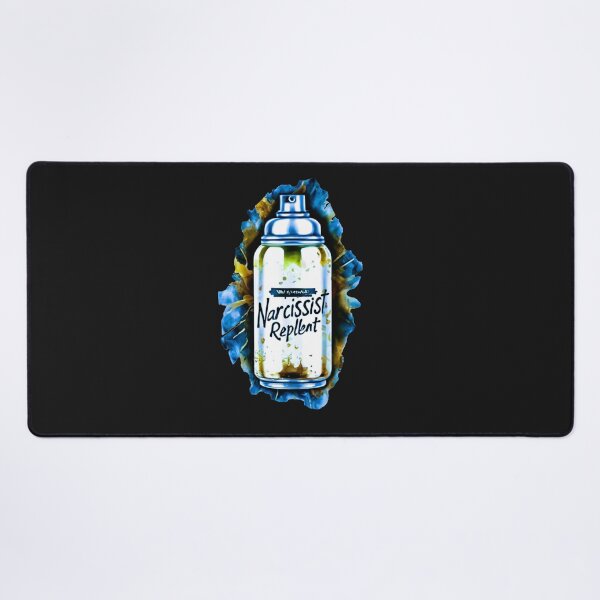 Item preview, Can Of Narcissist Repellent In Silver Blue Water Colour Style designed and sold by Vintage Hustle.
