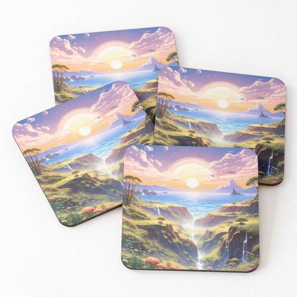Item preview, a tranquil sunrise forest  world designed and sold by JangmiHorang.