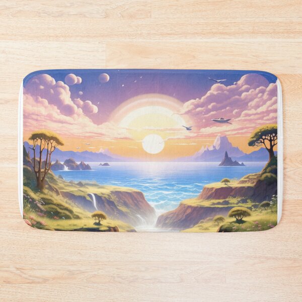 Item preview, a tranquil sunrise forest  world designed and sold by JangmiHorang.