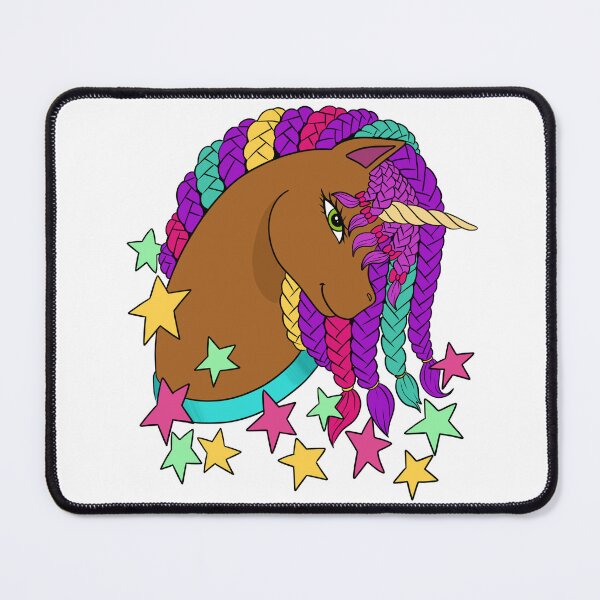 Item preview, Black Unicorn | Afro Unicorn With Braided Mane designed and sold by Shakira Rivers.