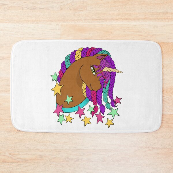 Item preview, Black Unicorn | Afro Unicorn With Braided Mane designed and sold by Shakira Rivers.