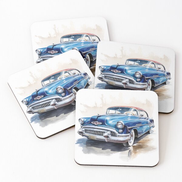 Item preview, 1953 Skylark Classic Car Watercolor Print designed and sold by StefNomadLife.