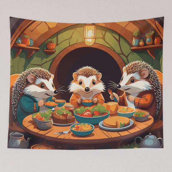 Item preview, Hedgehogs Artwork designed and sold by WildlifeInc.