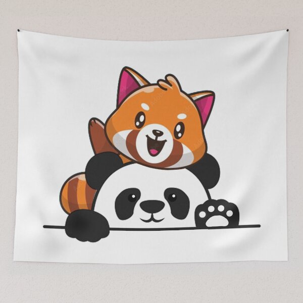 Item preview, Cute baby panda and red panda designed and sold by chookey01.