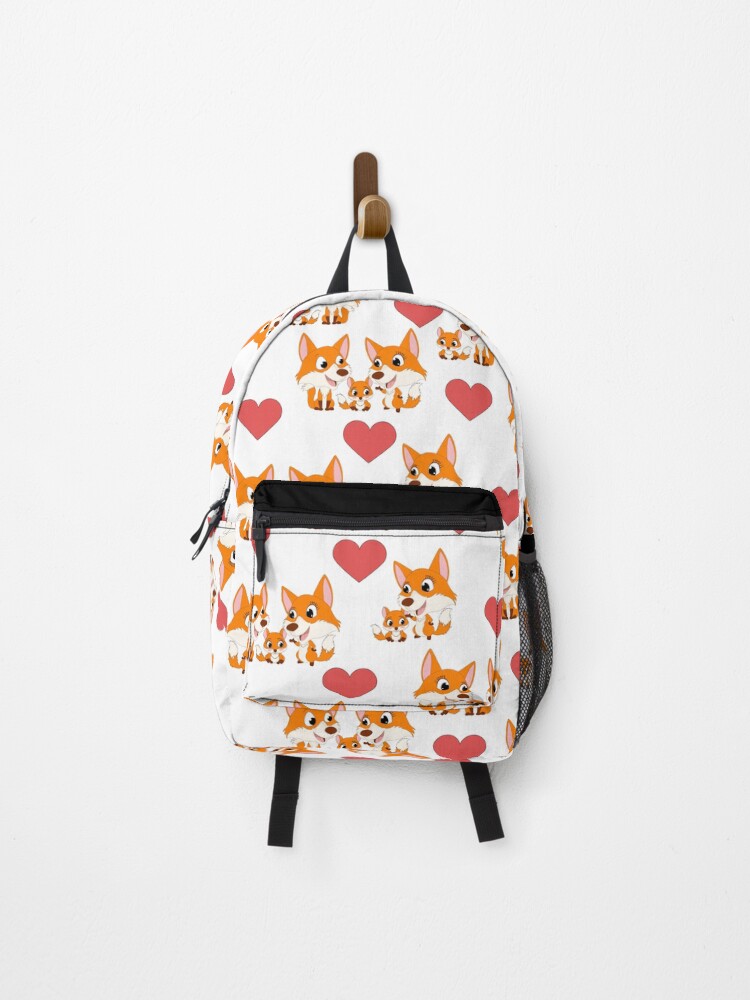 Thumbnail 1 of 3, Backpack, Fox Pattern designed and sold by FoxVibes.