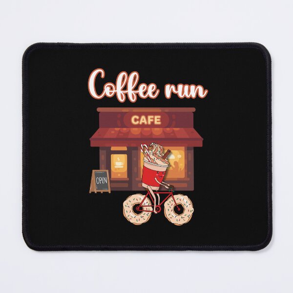 Item preview, Coffee run takeaway coffee on donut bicycle designed and sold by Fantacaroo Designs.