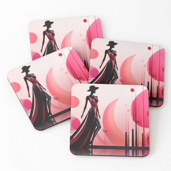 Item preview, Boho Abstract of a 1920's Flapper designed and sold by NeoNebulaArt.
