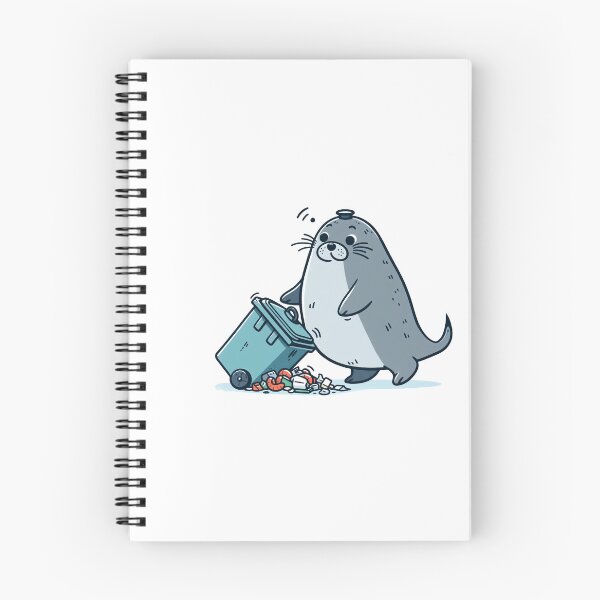Item preview, Neil the Seal Wheely Bin designed and sold by alwayswired.
