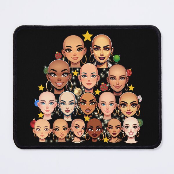 Item preview, Bald Shaved Women Christmas Tree - Bald Women Appreciation designed and sold by Zuriel Hargrove.