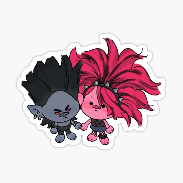 Trolls World Tour Biggie and Mr. Dinkles Kiss-Cut Sticker, Stickers