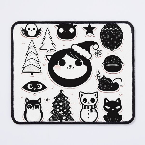 Item preview, Cute Goth Babies Holiday Goth Christmas Sticker Set designed and sold by Earth Nature Creations.