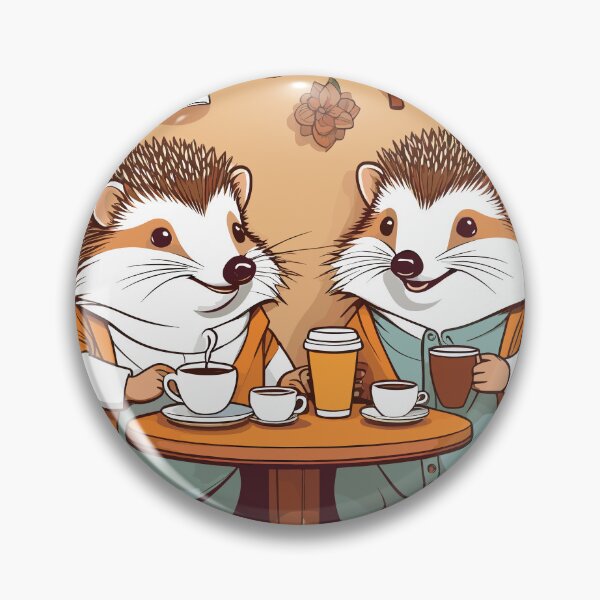 Item preview, Hedgehogs Tea Buddies Artwork designed and sold by WildlifeInc.