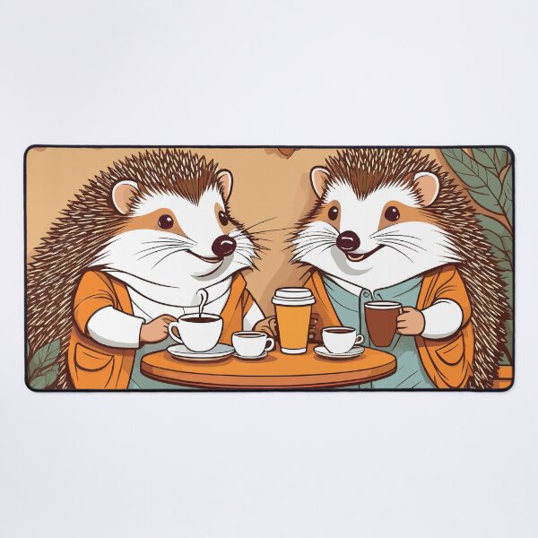Item preview, Hedgehogs Tea Buddies Artwork designed and sold by WildlifeInc.