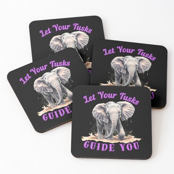 Item preview, Let Your Tusks Guide You. elephant face designed and sold by ElephantVibes.