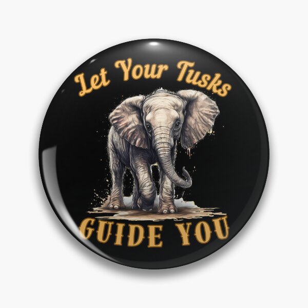 Item preview, Let Your Tusks Guide You. watercolor elephant designed and sold by ElephantVibes.