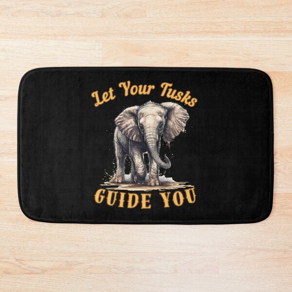Item preview, Let Your Tusks Guide You. watercolor elephant designed and sold by ElephantVibes.