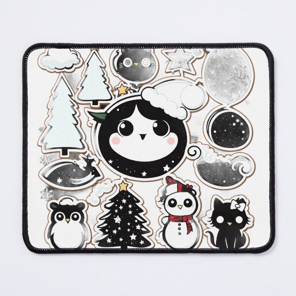 Item preview, Cute Goth Babies Holiday Goth Christmas Sticker Set designed and sold by Earth Nature Creations.