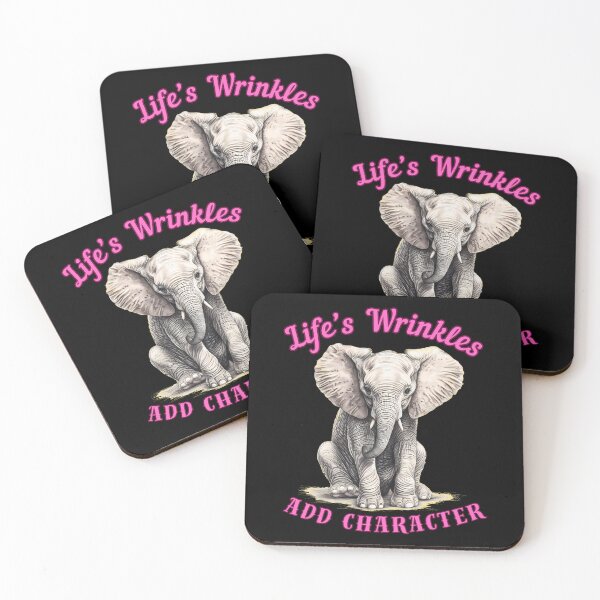 Item preview, Life’s Wrinkles Add Character. elephant head designed and sold by ElephantVibes.