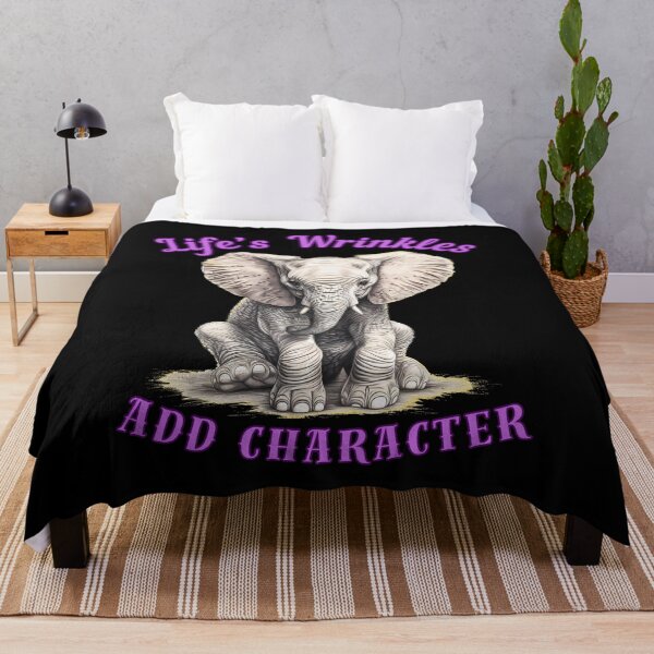 Item preview, Life’s Wrinkles Add Character. elephant face designed and sold by ElephantVibes.