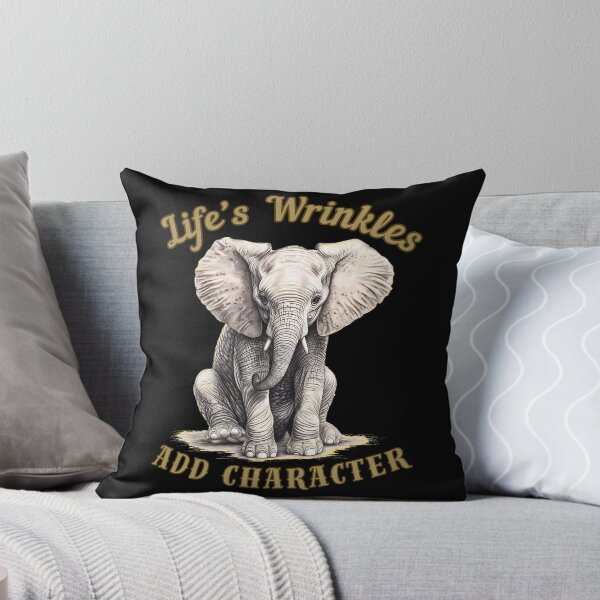Item preview, Life’s Wrinkles Add Character. elephant portrait designed and sold by ElephantVibes.