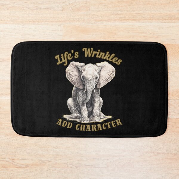 Item preview, Life’s Wrinkles Add Character. elephant portrait designed and sold by ElephantVibes.