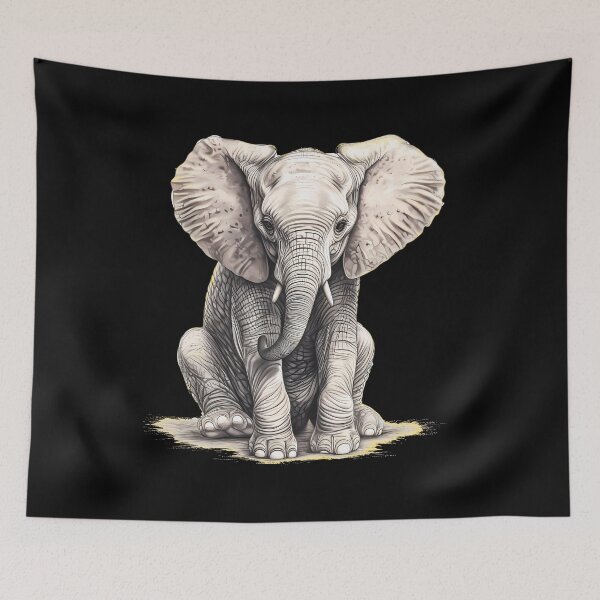 Item preview, Wild Elephant designed and sold by ElephantVibes.