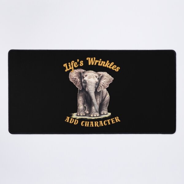 Item preview, Life’s Wrinkles Add Character. watercolor elephant designed and sold by ElephantVibes.