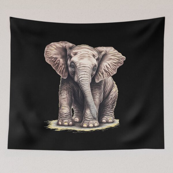 Item preview, Wild Elephant designed and sold by ElephantVibes.
