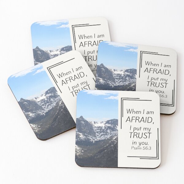 Item preview, When I am AFRAID, I put my TRUST in you.  Psalms 56:3 designed and sold by GiftableGems.