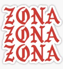 University of Arizona Zona Pablo Kanye West Text Sticker