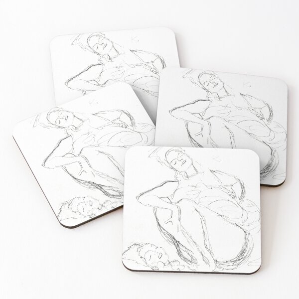 Item preview, Two Studies for a Crouching Woman (ca. 1914–1915) designed and sold by BossyCatHome.