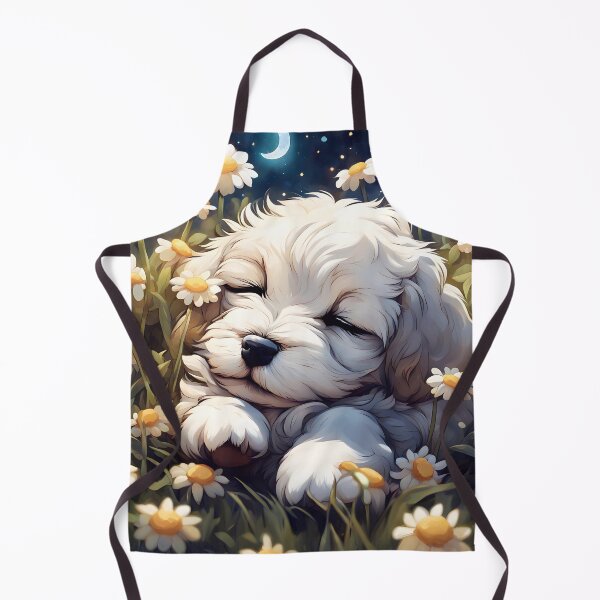 Artikelvorschau, Sleeping Puppy In A Field Of Flowers entworfen und verkauft von TheArtOfPat.