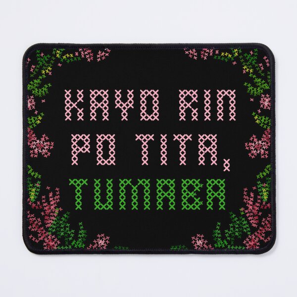 Item preview, KAYO RIN PO TITA TUMABA PINOY XMAS FUNNY EMBROIDERY designed and sold by aydapadi.