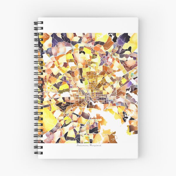 Item preview, Baltimore Maryland City Map - Golden Yellow designed and sold by StylishStacks.