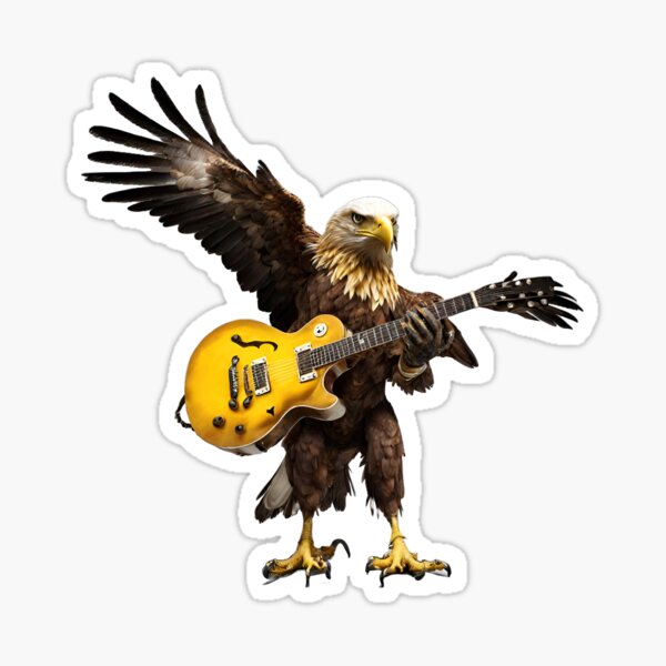 Item preview, Musician Animals Orchestra Eagle Guitarist designed and sold by joyfulcow.