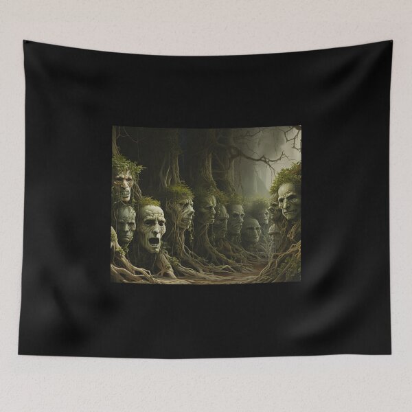 Item preview, fancy face magic forest satan devil fear river designed and sold by UILOVE.