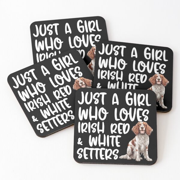 Item preview, Just A Girl Who Loves Irish Red & White Setters designed and sold by TheAnimalZ00.