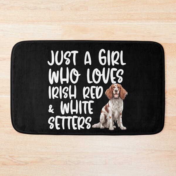 Item preview, Just A Girl Who Loves Irish Red & White Setters designed and sold by TheAnimalZ00.