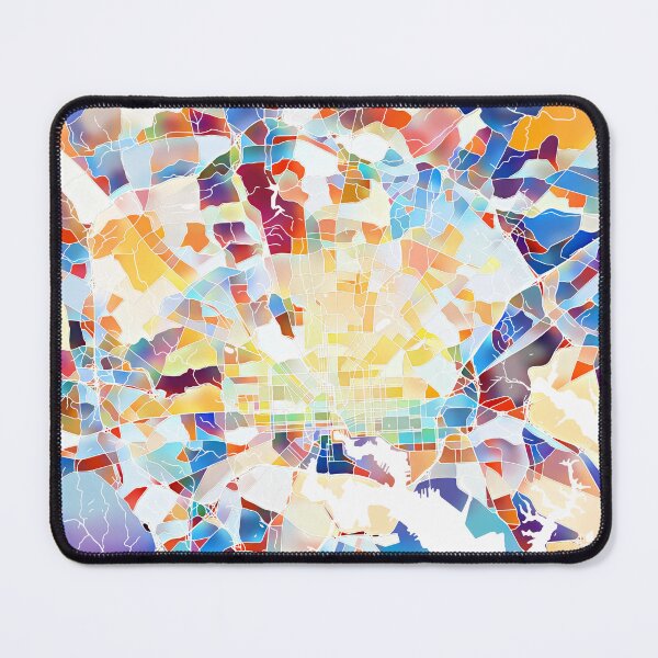 Item preview, Baltimore Maryland City Map - Tropical Rainbow Scheme designed and sold by StylishStacks.